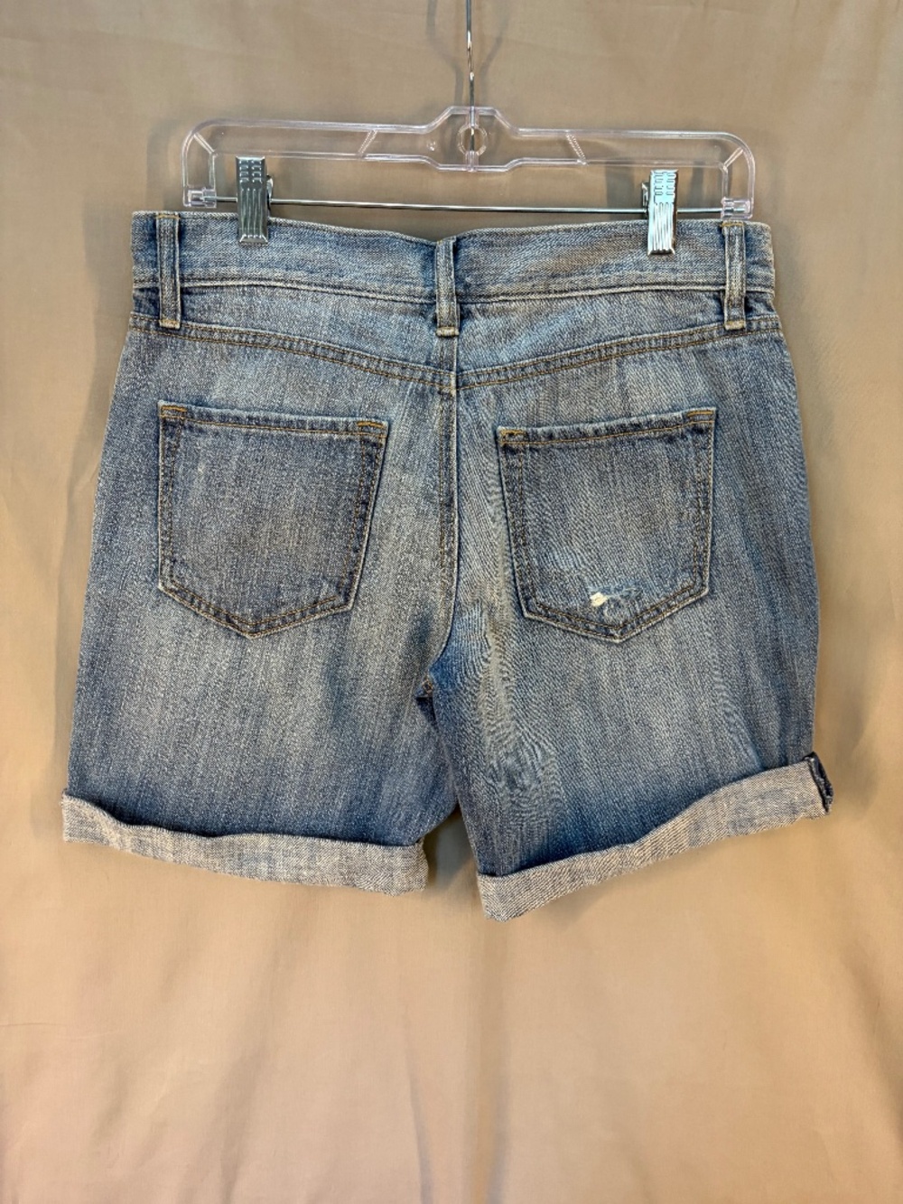 LOFT Distressed Denim Jean Shorts, color Blue size 26/2 (NWT) - Picture 2 of 10